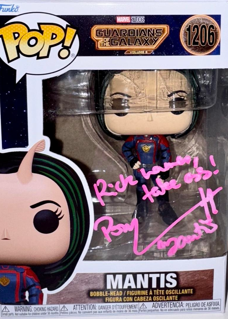 Pom Klementieff Signed Funko Pop #1206 "Mantis" (GOTG) w/Inscription - SWAU